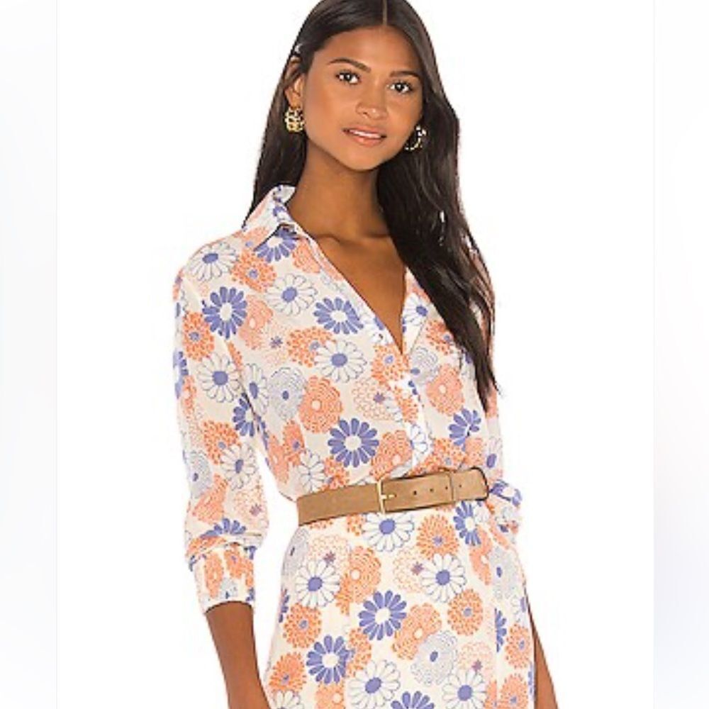 Kenzo Comfort Fit Blouse in Off White Floral
NN26